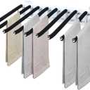 18''L13''W Pull Out Trousers Hanger Rack 9 Arms Retractable Closet Pants Hanger Bar Clothes Storage Organizers Side Mounted Space-Saving Single Right Side Black