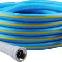 HQMPC Hose Garden Hose With 5/8 in. x 20 ft., Water Hose Heavy Duty Durable Material Water Hose with Solid Fittings (BLUE)