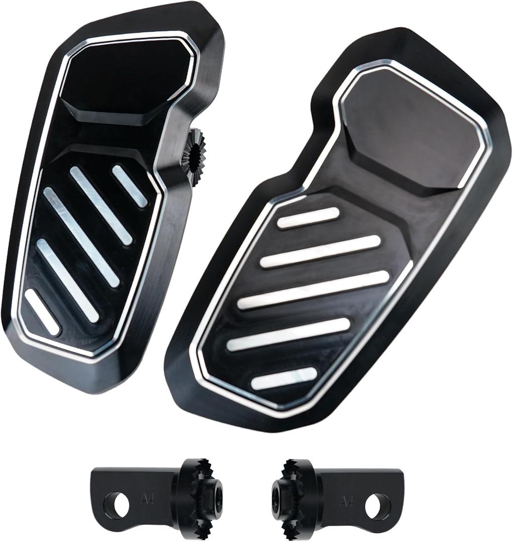 Rider Footboard Footpegs Insert Kit Raised twill design Fit for Motorcycle Dyna Fatboy Iron 883 Sportster 883 X48