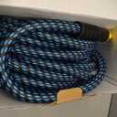 Garden Hose 50ft, Non-Expanding Water Hose Ultra Lightweight, Kink-Free Flexible Hose with 10-Pattern Nozzle, Durable & Abrasion Resistant Outdoor Hose for Yard, Lawn, Marine, RV, and Car Wash (50 FT)