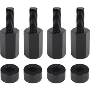 4PCS Seat Riser Lift Mount Kit Compatible with Can Am Maverick X3 X3 MAX X3 R, Lift Up UTV Seat 0.5"/1.5"/2" Adjustable Black