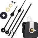 Hicarer Clock Movement Mechanism High Torque Long Shaft Clock Replacement Wall Mechanism Hands Quartzs DIY Repair Parts Motor Replacement with 2 Pairs of Hands