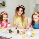 Mindsoft 6 Pcs Easter Egg Hanging Ornaments with Plastic Flowers 3.9 Inch Foam Easter Egg Ornaments for Tree Spring Ball Decorations for Basket Filler Stuffers Wreaths Craft Party Favors (Colorful)