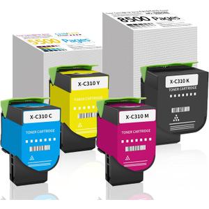 4-Pack for Xerox C310 C315 Toner Cartridge, 5,500~8,500 Pages High Capacity Ink Cartridge Set Replacement 006R004356 006R004357 006R004358 006R004359 for Xerox C315DNI/DNIM Multifunction Color Printer