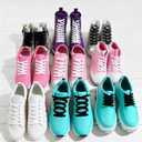 6 Pairs Flat Rope Shoe Laces for Sneakers, 4 Inch Long Flat Athletic Shoelaces Replacement Shoe Laces for A F-1 Shoes Sweatpants Hoodies Shorts Shoes Bags Accessories