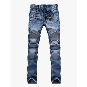 Andongnywell Men's Distressed Slim Fit Biker Jeans Ripped Stretched Denim Pants Destroyed Skinny Fit Zipper Trousers, No Size Mark Andongnywell Men's Distressed Slim Fit Biker Jeans Ripped Stretched Denim Pants Destroyed Skinny Fit Zipper Trousers, No Size Mark