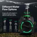 VIVOSUN 550GPH Submersible Fountain Water Pump for Pond, Aquarium, Statuary | 2000L/H, 35W, Ultra Quiet Water Pump with 8.2ft. High Lift and 6.5ft. Power Cord, 3 Nozzles for Hydroponics