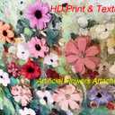 Waowumar Flowers Wall Art Modern Landscape Painting Floral Canvas Pictures for Bedroom Colorful Blossom Wildflowers Living Room Wall Dcor 40x20 Inch