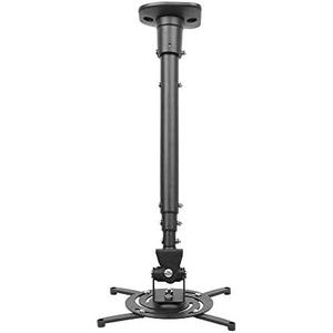 DYNAVISTA Full Motion Universal Ceiling Projector Mount Bracket with Adjustable Height and Extendable Arms Rotating Swivel Mount for Home and Office Projector (Black)