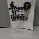 6 x Wizard 7th Cake Topper, Boy and Girl 7 Happy Birthday Party Decoration - Black (5th-50th)