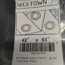 NICETOWN Pitch Black Solid Thermal Insulated Grommet Blackout Curtains/Drapes for Bedroom Window (2 Panels, 42 inches Wide by 63 inches Long, Black)