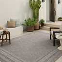 Loloi Amber Lewis Topanga Collection TOP-06 Natural/Mist 2'-3" x 3'-9" Indoor/Outdoor Area Rug
