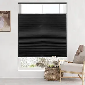 LazBlinds Top Down Bottom Up (TDBU) Cordless Cellular Shades, Blackout Light Blocking Honeycomb Shades Thermal Insulation Noise Reduction Blinds for Windows, 32" W x 72" H