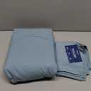 Bedsure Mineral Blue Duvet Cover Queen Size - 3 Pieces Prewashed Cotton-Like Extra Soft Bedding Set, Includes 1 Duvet Cover 90x90 Inches with Zipper Closure & 2 Pillow Shams, Comforter Not Included