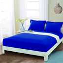 Mocassi California King Fitted Sheet - Deep Pocket Cooling Sheets up to 16 inch - Hotel Luxury 1800 Premier - Softest Sheet - Wrinkle Resistant - (1) Bottom Fitted Sheet, Cali King, Imperial Blue