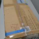 Veken 55 Inch Large Electric Standing Desk,Sit to Stand Up, Heights Adjustable, Work Home Office Computer Table for Study, Walking Pad, Writing, and Games, Wooden Desktop Desks, White