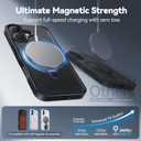 CASEKOO Ultra-Magnetic Stand for iPhone 17 Case [Military Drop Protection] [Compatible with MagSafe] Shockproof Translucent Slim Matte for iPhone 17 Phone Case with Ring Holder 6.3 Inch, Black