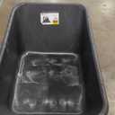 Rubbermaid Commercial Products 8.75 Cubic Foot, All-Weather, Big-Wheel Cart/Yard Cart/Lawn Cart/Wheelbarrow, Yardwork/Landscaping/DIY Projects, Durable/Weather Resistant, Black