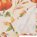  Fennco Styles Fall Leaves Pumpkins Harvest Tablecloth, Orange Cover for Thanksgiving, Seasonal Décor, Banquet, Family Gathering and Special Events