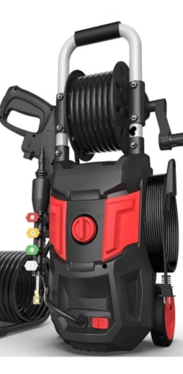 Electric Pressure Washer, 4 Pressure Nozzle Tips, 20 Feet Inlet Hose, Upgraded Power Washer Machine with Foam Cannon for Garden/Patios/Cars/Outdoors/Home Cleaning