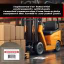 50 Pcs Industrial Clear Floor Label Protectors 10 x 13 Inch, Waterproof Adhesive Clear Labels Seals for Protecting Barcodes, Industrial Warehouse Floor Markers, Numbers