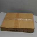 Vagusicc C Shaped End Table, 33"Tall Side Table for Couch, Adjustable Height Sofa Table Small Couch Side Tables, Slide Under Recliner TV Tray Arm Tables with Metal Frame for Living Room,Bedroom,Brown