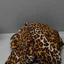 Leopard Print Blanket Fleece Throw for Bed Sofa Travel and Camping, Super Soft Cozy Fluffy Plush Cheetah Print Blanket for All Seasons 50"x60" (Dark Brown)