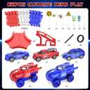 Spider Toys for Boys 4-6, Create A Spider World Road Race Tracks with 2 Cool Spider Cars Toys for Kids Boys, Flexible Train Tracks Set for Age 3 4 5 6 7 8 Year & Up Old Boy Girls Birthday Gifts