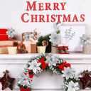 Sggvecsy 30 Pcs 3 Styles Christmas Glitter Poinsettia Flowers Artificial Berry Picks Christmas Tree Ornaments Artificial Christmas Flowers with Clips for Xmas Wreath Wedding Floral Decorations(Silver)