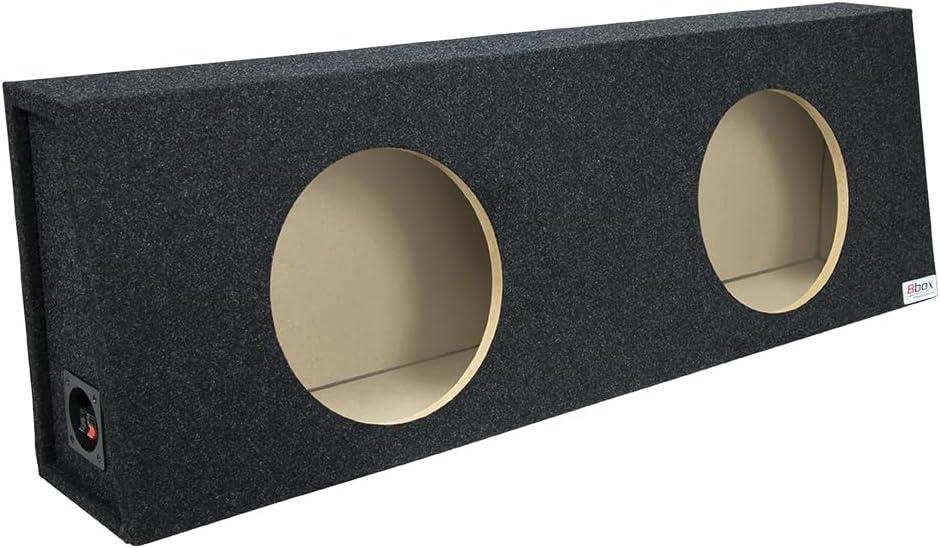 Bbox Dual Sealed 12 Inch Subwoofer Enclosure - Pro Series Dual Sealed Car Subwoofer Boxes & Enclosures - Premium Subwoofer Box Improves Audio Quality, Sound & Bass - Spring Terminals