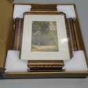 Splinterix 8x10 Antique Bronze Vintage Picture Frame, Ornate Vintage Picture Frames for Wall or Tabletop Display, 8x10 Photo Frame with Real Glass, Display Poster 5x7 with Mat or 8 x 10 without Mat for Antique Decor