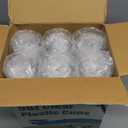 Turbo Bee 600 Pack 9 oz Clear Plastic Cups, Disposable Reusable Tumblers Crystal Clear PET Cups for Wedding, Thanksgiving, Halloween, Christmas Party