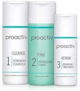 Proactiv 2 Step Acne Treatment - Benzoyl Peroxide Face Wash, Repairing Acne Spot Treatment for Face and Body - 30 Day Complete Acne Skin Care Kit