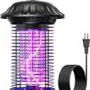 Buzbug LED Bug Zapper Indoor Outdoor, Up to 50000 Hrs Lifespan Lamp, Energy Saving & Dual Band Attraction, 5.6 ft Power Cord, High Voltage Mosquito Fly Zapper Trap Killer -MO008C