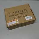 Aignis Flickering Flameless Candles Battery Operated Candles LED Candles with Remote Timer for Home/Wedding/Birthday/Holiday Decor, Grey 3D Flame Set of 3 (D3 xH4 5" 6")