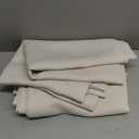 H.VERSAILTEX White Curtain Valances for WindowsRoom Darking Kitchen Valances for Living Room/Bedroom/Bathroom Short Window Privacy Decorative Rod Pocket,52" W x 18" L,4 Panels