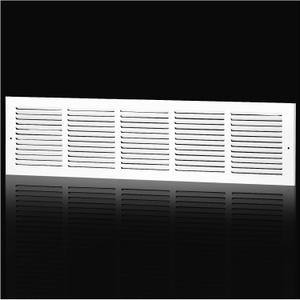 30"Wx6"H Duct Opening Return Air Grille,Air Return Vent Cover Grill for Sidewall and Ceiling,Solid Steel AC Vent Cover HVAC Cold Air Intake Grille Without Filter House,Outer Dimension:31.75WX7.75"H