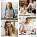 2026 Planner, Weekly and Monthly Calendar Planner from January 2026 - December 2026, 8.5" x 11" Hardcover Leather Hourly Appointment Book with Tabs, Spiral Daily Planners for School Work Home, Green