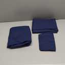 Twin Size 3 Piece Sheet Set - Comfy Breathable & Cooling Bed Sheets Set - Hotel Luxury Bedding for Women, Men, Kids, Teens, Boys & Girls - Deep Pockets, Ultra-Soft, Wrinkle Free - Oeko-Tex - Navy Blue