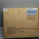 PAWLAND Wooden Freestanding Foldable Pet Gate for Dogs, 24 inch 4 Panels Step Over Fence, Dog Gate for The House, Doorway, Stairs, Extra Wide (White, 24" Height-4 Panels)