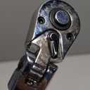 1/4" Drive Flex Head Ratchet, 72 Tooth Swivel Ratchet, Quick-Release, Full-Polished Chrome Plating, for Auto Mechanic & DIYer with EVA Foam | 7 Inch Long