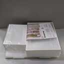 SEE SPRING X-Large Shoe Storage Box Fit Size 11, Clear Plastic Stackable Shoe Organizer for Closet, Space Saving Foldable Shoe Rack Sneaker Container Bin Holder, 12 Pack Clear