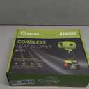 Saker Cordless Leaf Blower Portable Dust Cleaner Handheld Blowers 2 x 4.0Ah Batteries 180000 RPM Air Duster with Adjustable Speed for Drying Patio Cleaning Green