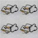 Carburetor Gasket for CBR600F4 A/AC 1999-2000 CBR600 F4 Motorcycle Carburetor Repair Oil Cup Gasket X 4 Carburetor Kit