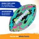 Swimways Hydro Waterproof Football, Outdoor Games for Adults and Kids, Swimming Pool Accessories and Pool Party Games,9.25 Inches, Green