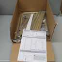 Jsngbse Wedding Welcome Sign Stand with 2 Pair Hanging Strap, Adjustable Welcome to Our Wedding Sign Holder Stand, Heavy Duty Gold Easel Stands for Sign Poster, Metal Floor Standing Easels for Display