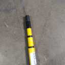 Structron 60241 SS60 Fiberglass Handle with Metal Threaded Tip, 1" x 60" Straight, Yellow