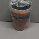 6 Inch Indoor Planter Pots with Drainage Hole and Tray Saucer,Flower Pots for Indoor Outdoor Garden Plants and Flowers, Multicolor, 5 Packs