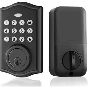 Keyless Entry Door Lock, Smart Deadbolt Auto Lock with Electronic Keypad, Easy Installation & Setting Design Ideal for Front Door, Home, Apartment, Storehouse