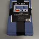 Ellen Tracy™ Quilted Sham 100% Polyester King Denim, King